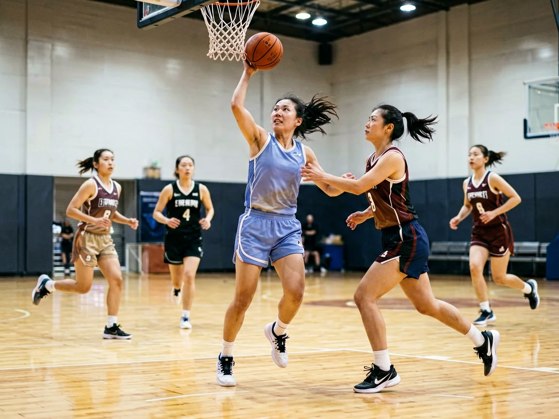 篮球赛前热身,WNBA的快攻战术女将们